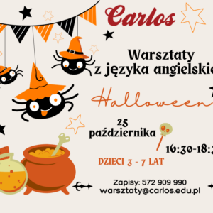 Warsztaty językowe Halloween dla dzieci 3-7 lat